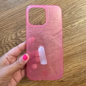 Loopy Case Pink Glitter iPhone Case with Loopy Strap